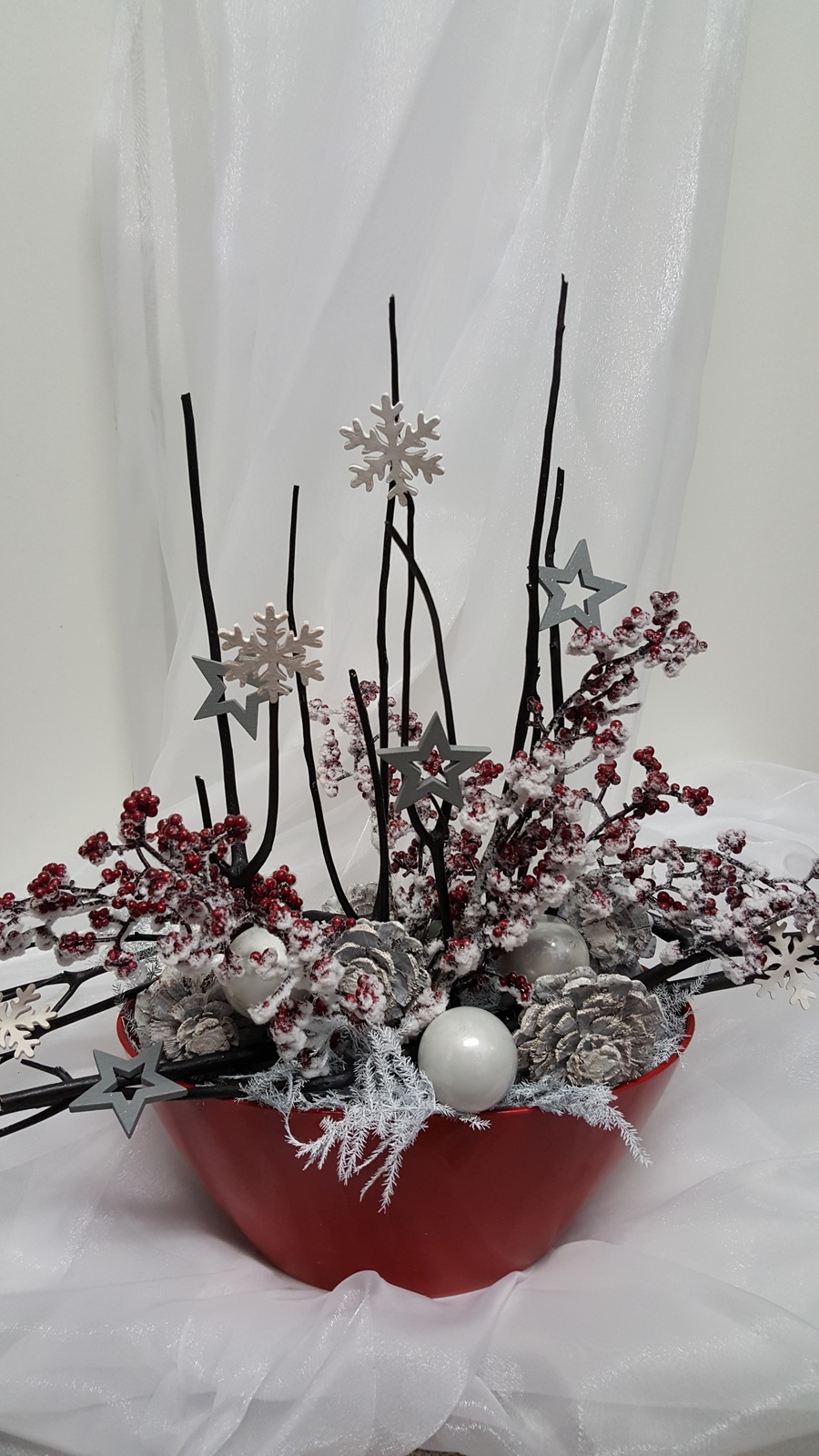 Vánoční dekorace. Květinářství Mirka Třebíč